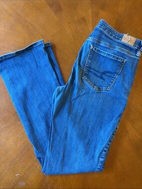 AE Hi rise skinny kick stretch denim jeans size 10 regular